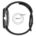 Water Drop Slimming Butterfly Button Solid Silicone Band, For Google Pixel Watch 4 / 3 / 2 / 1 41mm