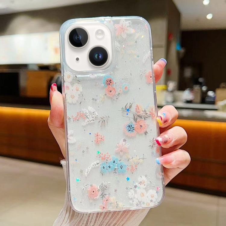 Fresh Small Floral Epoxy TPU Phone Case, For iPhone 14 Plus, For iPhone 14, For iPhone 14 Pro, For iPhone 14 Pro Max, For iPhone 7 / 8 / SE 2022, For iPhone 13 Pro Max, For iPhone 13 Pro, For iPhone 13