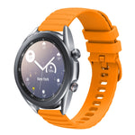 22mm Wavy Dot Pattern Solid Color Silicone Watch Band, For Samsung Galaxy Watch3 45mm, For Samsung Galaxy Watch 46mm, For Samsung Gear S3 Classic, For Samsung Gear S3 Frontier