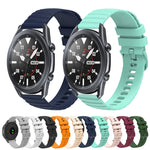 22mm Wavy Dot Pattern Solid Color Silicone Watch Band, For Samsung Galaxy Watch3 45mm, For Samsung Galaxy Watch 46mm, For Samsung Gear S3 Classic, For Samsung Gear S3 Frontier