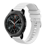 22mm Wavy Dot Pattern Solid Color Silicone Watch Band, For Samsung Galaxy Watch3 45mm, For Samsung Galaxy Watch 46mm, For Samsung Gear S3 Classic, For Samsung Gear S3 Frontier