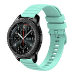 22mm Wavy Dot Pattern Solid Color Silicone Watch Band, For Samsung Galaxy Watch3 45mm, For Samsung Galaxy Watch 46mm, For Samsung Gear S3 Classic, For Samsung Gear S3 Frontier