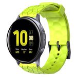 20mm Football Pattern Solid Color Silicone Watch Band, For Samsung Galaxy Watch Active 2 44mm, For Samsung Galaxy Watch 42mm