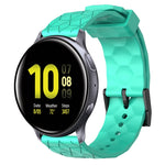 20mm Football Pattern Solid Color Silicone Watch Band, For Samsung Galaxy Watch Active 2 44mm, For Samsung Galaxy Watch 42mm