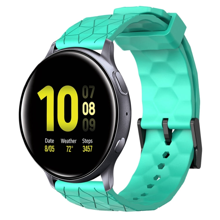 20mm Football Pattern Solid Color Silicone Watch Band, For Samsung Galaxy Watch Active 2 44mm, For Samsung Galaxy Watch 42mm
