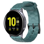 20mm Football Pattern Solid Color Silicone Watch Band, For Samsung Galaxy Watch Active 2 44mm, For Samsung Galaxy Watch 42mm