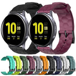 20mm Football Pattern Solid Color Silicone Watch Band, For Samsung Galaxy Watch Active 2 44mm, For Samsung Galaxy Watch 42mm