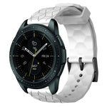 20mm Football Pattern Solid Color Silicone Watch Band, For Samsung Galaxy Watch Active 2 44mm, For Samsung Galaxy Watch 42mm