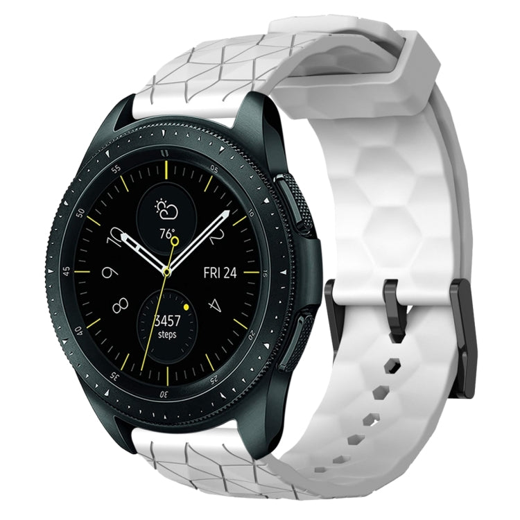 20mm Football Pattern Solid Color Silicone Watch Band, For Samsung Galaxy Watch Active 2 44mm, For Samsung Galaxy Watch 42mm