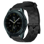 20mm Football Pattern Solid Color Silicone Watch Band, For Samsung Galaxy Watch Active 2 44mm, For Samsung Galaxy Watch 42mm