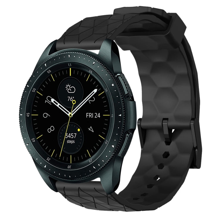 20mm Football Pattern Solid Color Silicone Watch Band, For Samsung Galaxy Watch Active 2 44mm, For Samsung Galaxy Watch 42mm