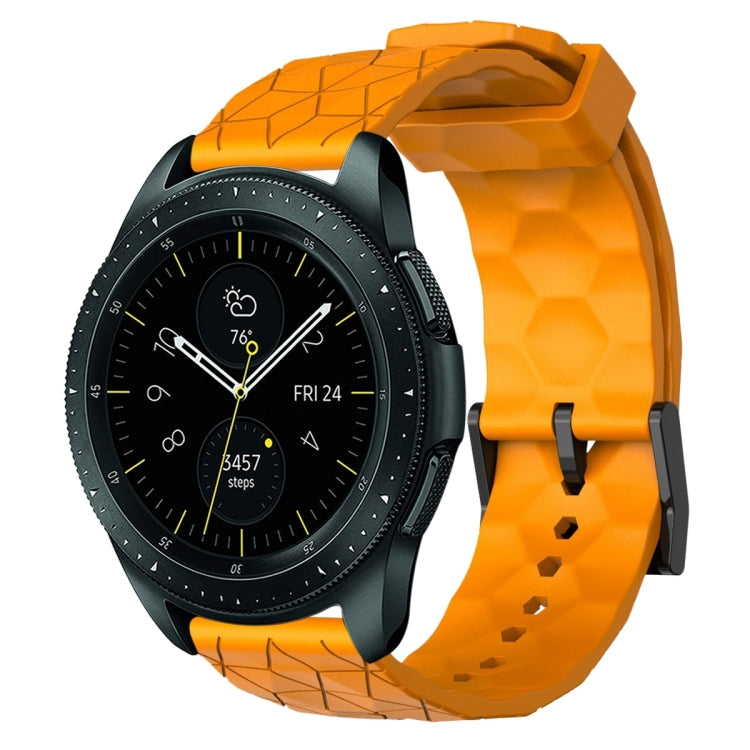 20mm Football Pattern Solid Color Silicone Watch Band, For Samsung Galaxy Watch Active 2 44mm, For Samsung Galaxy Watch 42mm
