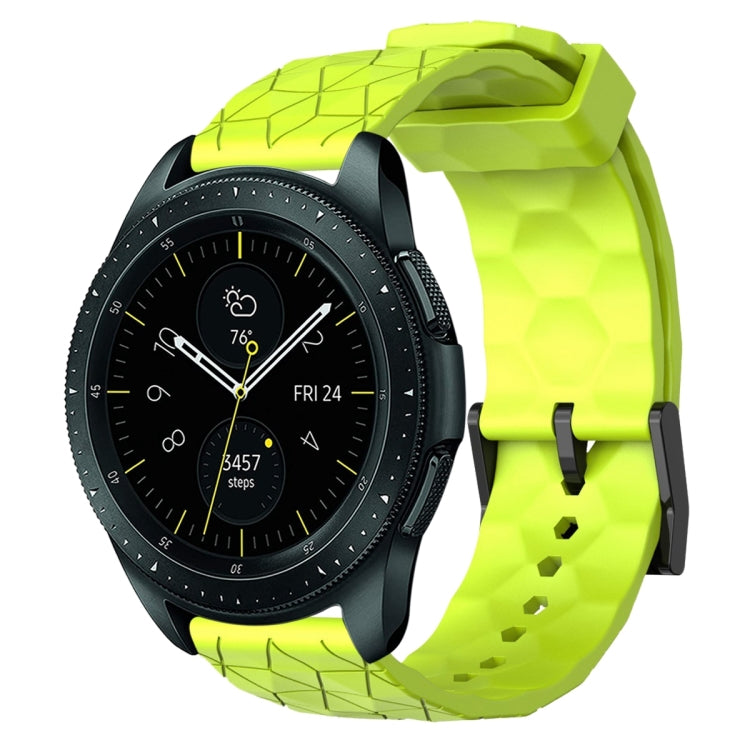 20mm Football Pattern Solid Color Silicone Watch Band, For Samsung Galaxy Watch Active 2 44mm, For Samsung Galaxy Watch 42mm