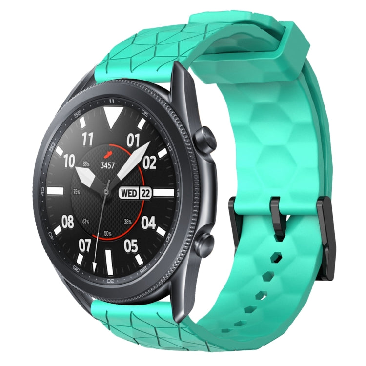 22mm Football Pattern Solid Color Silicone Watch Band, For Samsung Galaxy Watch3 45mm, For Samsung Galaxy Watch 46mm, For Samsung Gear S3 Classic, For Samsung Gear S3 Frontier