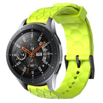 22mm Football Pattern Solid Color Silicone Watch Band, For Samsung Galaxy Watch3 45mm, For Samsung Galaxy Watch 46mm, For Samsung Gear S3 Classic, For Samsung Gear S3 Frontier