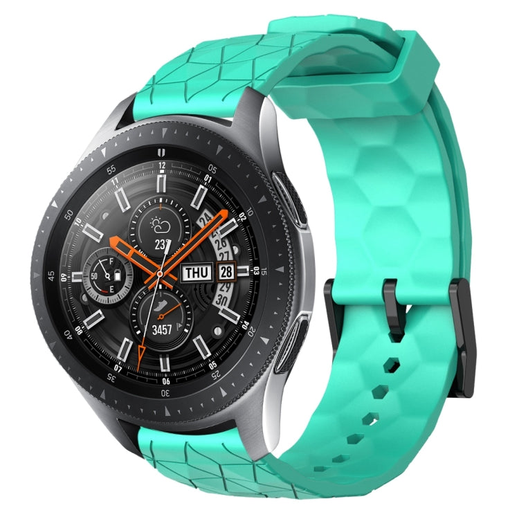 22mm Football Pattern Solid Color Silicone Watch Band, For Samsung Galaxy Watch3 45mm, For Samsung Galaxy Watch 46mm, For Samsung Gear S3 Classic, For Samsung Gear S3 Frontier