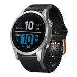 20mm Lady's Silicone Watch Band With Lace Punch, For Garmin Fenix 7S, For Garmin Fenix 7S Solar, For Garmin Fenix 7S Sapphire Solar, For Garmin Instinct 2S, For Garmin Fenix 6S, For Garmin Fenix 6S Pro