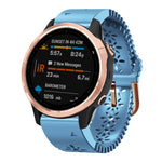 20mm Lady's Silicone Watch Band With Lace Punch, For Garmin Fenix 7S, For Garmin Fenix 7S Solar, For Garmin Fenix 7S Sapphire Solar, For Garmin Instinct 2S, For Garmin Fenix 6S, For Garmin Fenix 6S Pro