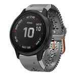 20mm Lady's Silicone Watch Band With Lace Punch, For Garmin Fenix 7S, For Garmin Fenix 7S Solar, For Garmin Fenix 7S Sapphire Solar, For Garmin Instinct 2S, For Garmin Fenix 6S, For Garmin Fenix 6S Pro