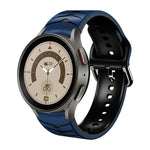 Curved Texture Silicone Watch Band, For Samsung Galaxy Watch 5 44mm, For Samsung Galaxy Watch 5 40mm, For Samsung Galaxy Watch 5 Pro 45mm