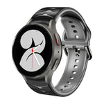 Curved Texture Silicone Watch Band, For Samsung Galaxy Watch 4 44mm, For Samsung Galaxy Watch 4 40mm, For Samsung  Galaxy Watch 4 Classic 42mm