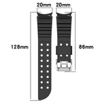 Armor Pure Color Silicone Watch Band, For Samsung Galaxy Watch5 44mm, For Samsung Galaxy Watch5 40mm, For Samsung Galaxy Watch5 Pro 45mm, For Samsung Galaxy Watch4 44mm, For Samsung Galaxy Watch4 40mm, For Samsung  Galaxy Watch4 Classic 42mm           ...