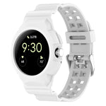 Integrated Fully Enclosed Silicone Watch Band, For Google Pixel Watch