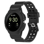 Integrated Fully Enclosed Silicone Watch Band, For Google Pixel Watch