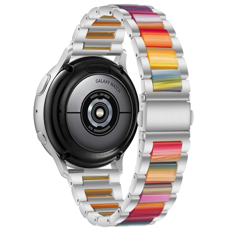 Interbead Resin Metal Watch Band, For Galaxy Watch 5 40 / 44mm, For Galaxy Watch 5 Pro 45mm, For Galaxy Watch 4 40 / 44mm