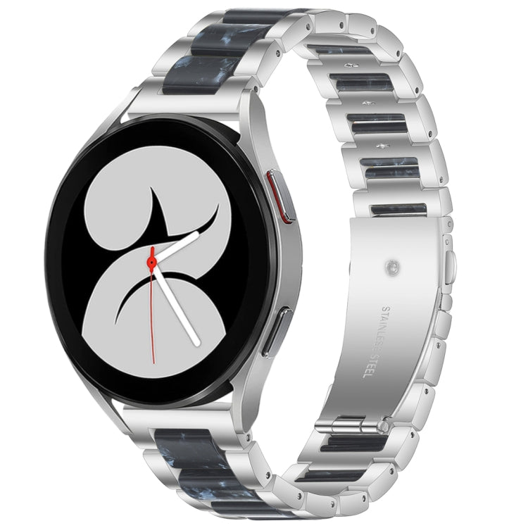 Interbead Resin Metal Watch Band, For Galaxy Watch 5 40 / 44mm, For Galaxy Watch 5 Pro 45mm, For Galaxy Watch 4 40 / 44mm