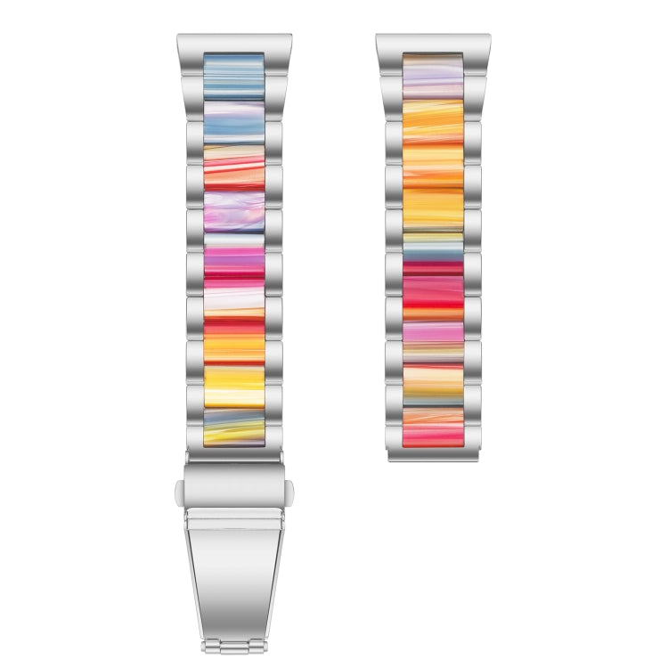 Interbead Resin Metal Watch Band, For Galaxy Watch 4 Classic 42 / 46mm