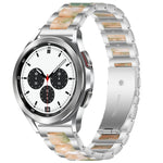 Interbead Resin Metal Watch Band, For Galaxy Watch 4 Classic 42 / 46mm