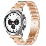 Interbead Resin Metal Watch Band, For Galaxy Watch 4 Classic 42 / 46mm