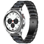 Interbead Resin Metal Watch Band, For Galaxy Watch 4 Classic 42 / 46mm
