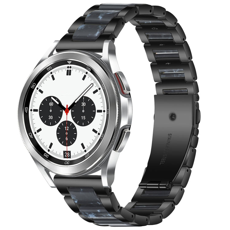 Interbead Resin Metal Watch Band, For Galaxy Watch 4 Classic 42 / 46mm