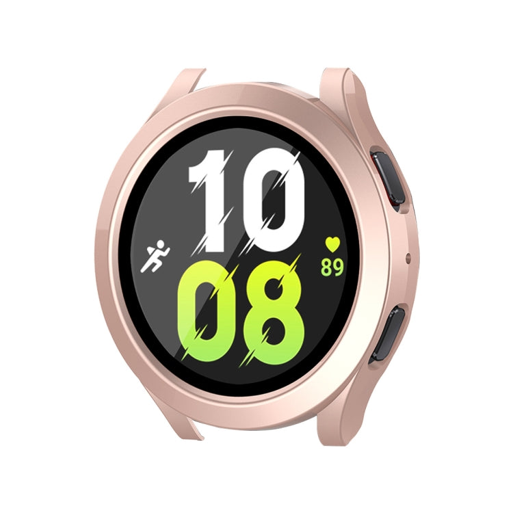 For Samsung Galaxy Watch4/5 40mm ENKAY Hat-Prince Waterproof Full Coverage PC Frame + 9H Tempered Glass Case