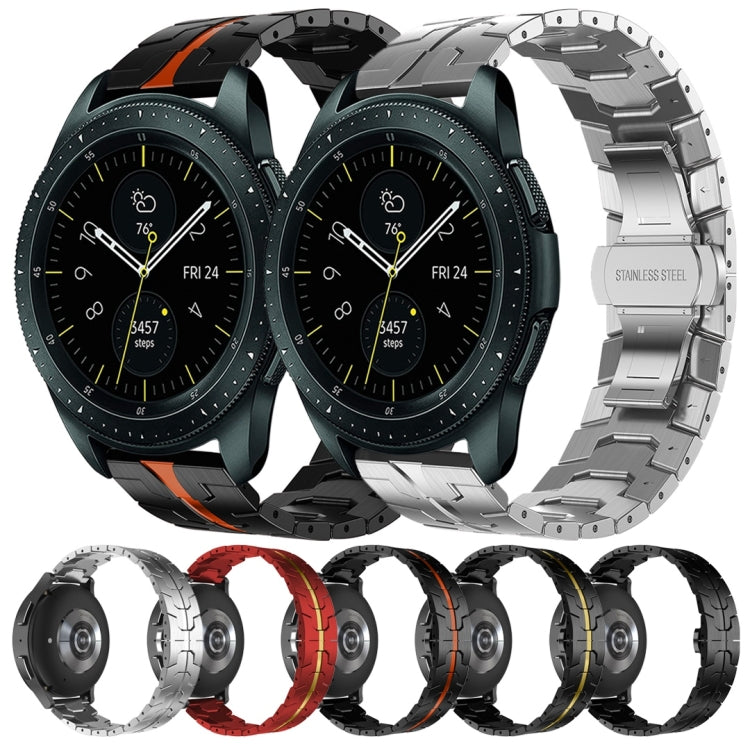 Armor Stainless Steel Metal Watch Band, For Samsung Galaxy watch 42mm, For Samsung Galaxy Watch3 41mm, For Samsung Galaxy Gear Sport, For Samsung Galaxy Watch Active, For Samsung Galaxy Watch5 / Watch5 Pro, For Samsung Galaxy Watch4 / Watch4 Classic