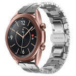 Armor Stainless Steel Metal Watch Band, For Samsung Galaxy watch 42mm, For Samsung Galaxy Watch3 41mm, For Samsung Galaxy Gear Sport, For Samsung Galaxy Watch Active, For Samsung Galaxy Watch5 / Watch5 Pro, For Samsung Galaxy Watch4 / Watch4 Classic