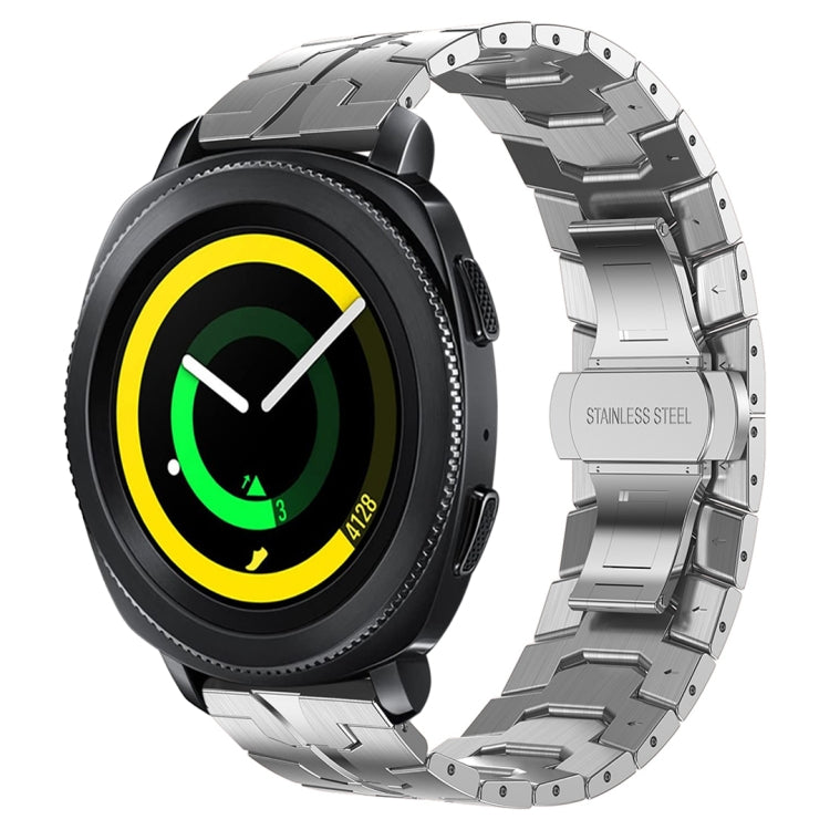 Armor Stainless Steel Metal Watch Band, For Samsung Galaxy watch 42mm, For Samsung Galaxy Watch3 41mm, For Samsung Galaxy Gear Sport, For Samsung Galaxy Watch Active, For Samsung Galaxy Watch5 / Watch5 Pro, For Samsung Galaxy Watch4 / Watch4 Classic