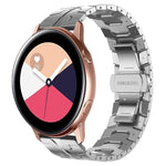 Armor Stainless Steel Metal Watch Band, For Samsung Galaxy watch 42mm, For Samsung Galaxy Watch3 41mm, For Samsung Galaxy Gear Sport, For Samsung Galaxy Watch Active, For Samsung Galaxy Watch5 / Watch5 Pro, For Samsung Galaxy Watch4 / Watch4 Classic