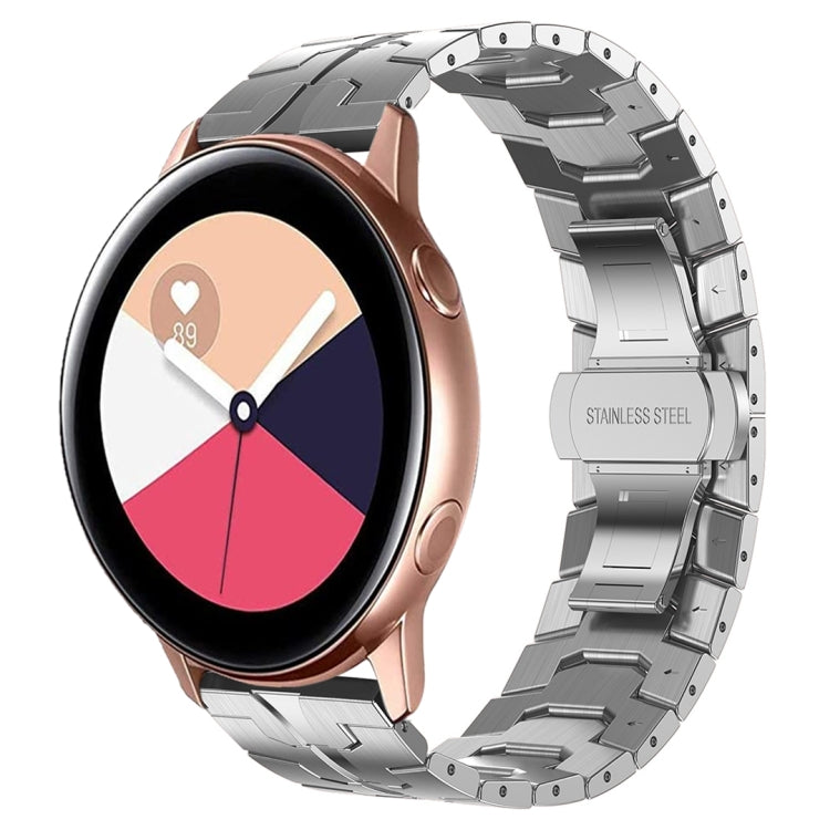 Armor Stainless Steel Metal Watch Band, For Samsung Galaxy watch 42mm, For Samsung Galaxy Watch3 41mm, For Samsung Galaxy Gear Sport, For Samsung Galaxy Watch Active, For Samsung Galaxy Watch5 / Watch5 Pro, For Samsung Galaxy Watch4 / Watch4 Classic