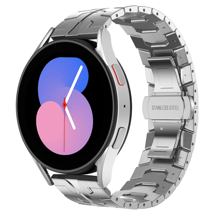 Armor Stainless Steel Metal Watch Band, For Samsung Galaxy watch 42mm, For Samsung Galaxy Watch3 41mm, For Samsung Galaxy Gear Sport, For Samsung Galaxy Watch Active, For Samsung Galaxy Watch5 / Watch5 Pro, For Samsung Galaxy Watch4 / Watch4 Classic