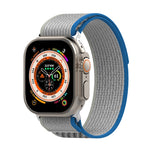 Double Color Nylon Hook and Loop Fastener Watch Band, For Apple Watch Ultra 49mm, For Apple Watch Series 8&7 45mm/SE 2&6&SE&5&4 44mm, For Apple Watch Series 8&7 41mm/SE 2&6&SE&5&4 40mm