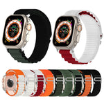 Double Color Nylon Watch Band, For Apple Watch Ultra 49mm, For Apple Watch Series 8&7 45mm/SE 2&6&SE&5&4 44mm, For Apple Watch Series 8&7 41mm/SE 2&6&SE&5&4 40mm