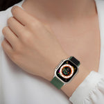 Double Color Nylon Watch Band, For Apple Watch Ultra 49mm, For Apple Watch Series 8&7 45mm/SE 2&6&SE&5&4 44mm, For Apple Watch Series 8&7 41mm/SE 2&6&SE&5&4 40mm