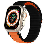 Double Color Nylon Watch Band, For Apple Watch Ultra 49mm, For Apple Watch Series 8&7 45mm/SE 2&6&SE&5&4 44mm, For Apple Watch Series 8&7 41mm/SE 2&6&SE&5&4 40mm