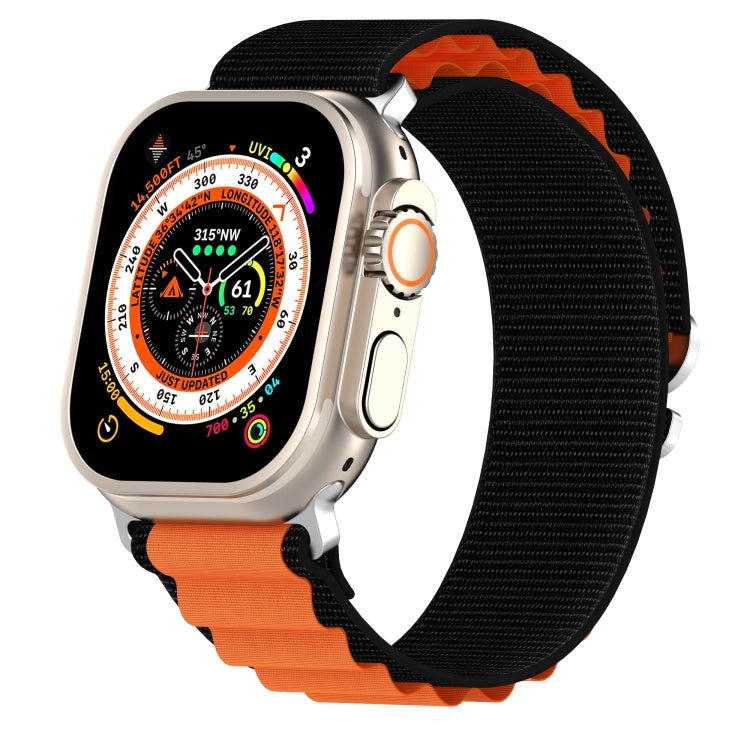 Double Color Nylon Watch Band, For Apple Watch Ultra 49mm, For Apple Watch Series 8&7 45mm/SE 2&6&SE&5&4 44mm, For Apple Watch Series 8&7 41mm/SE 2&6&SE&5&4 40mm