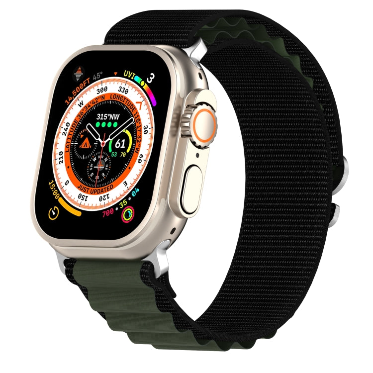 Double Color Nylon Watch Band, For Apple Watch Ultra 49mm, For Apple Watch Series 8&7 45mm/SE 2&6&SE&5&4 44mm, For Apple Watch Series 8&7 41mm/SE 2&6&SE&5&4 40mm