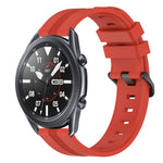 22mm Concave Striped Slicone Watch Band, For Samsung Galaxy Watch3 45mm, For Samsung Galaxy Watch 46mm, For Samsung Gear S3 Classic, For Samsung Gear S3 Frontier