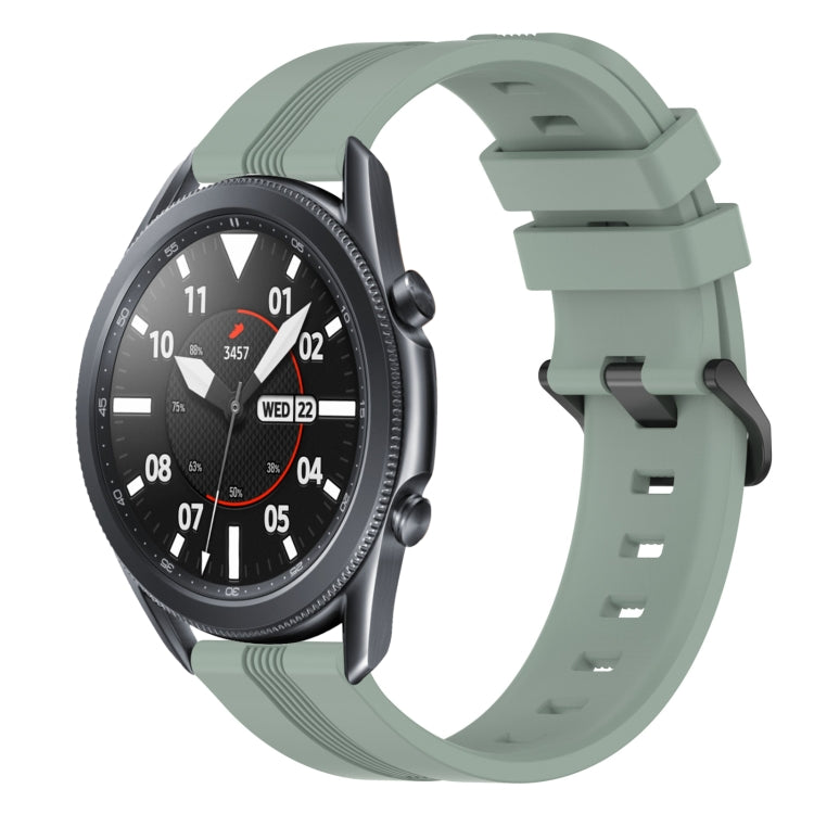 22mm Concave Striped Slicone Watch Band, For Samsung Galaxy Watch3 45mm, For Samsung Galaxy Watch 46mm, For Samsung Gear S3 Classic, For Samsung Gear S3 Frontier